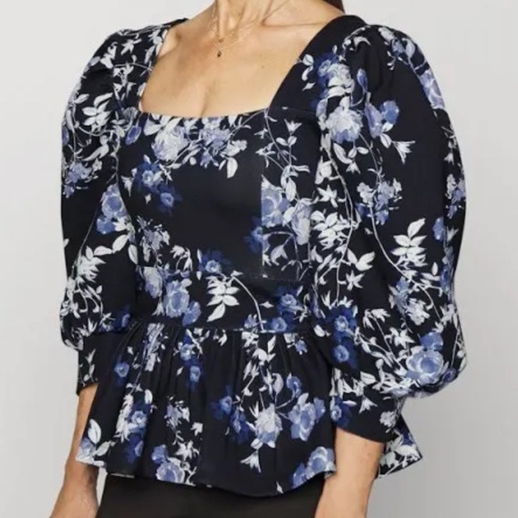 NWOT Floral Marciano by Guess Peplum - Picture 5 of 5